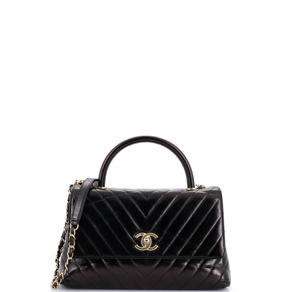 Chanel Coco Top Handle Bag Chevron #290779C47B